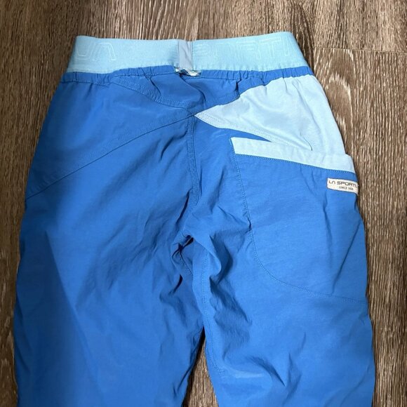 La Sportiva Mantra Pants Womens Large Blue Climbing Hiking Pull On Jogger - Picture 6 of 6